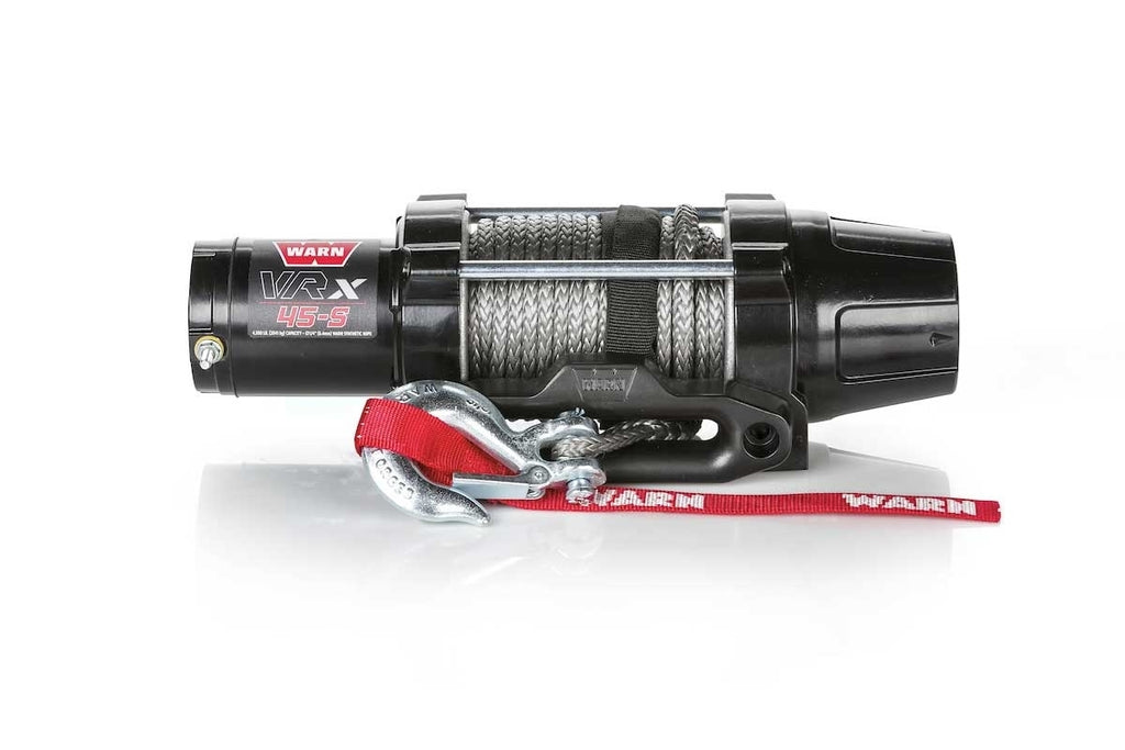 Warn Winch-VRX-45s-black-black fairlead-silverhook- red warn tag
