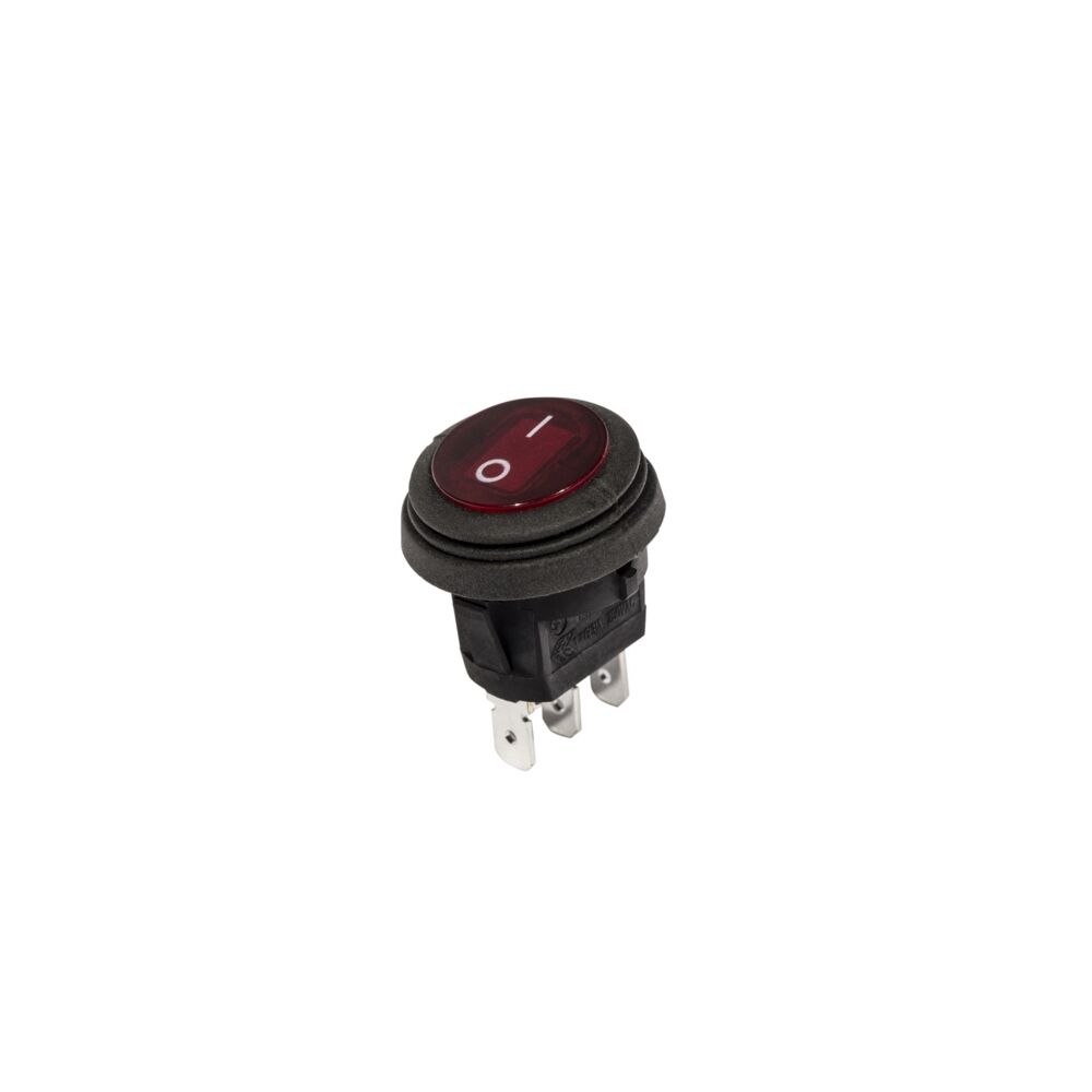 KC Illuminated LED Rocker Light Switch - 2 Pos - Round - Red - # 3113 ...