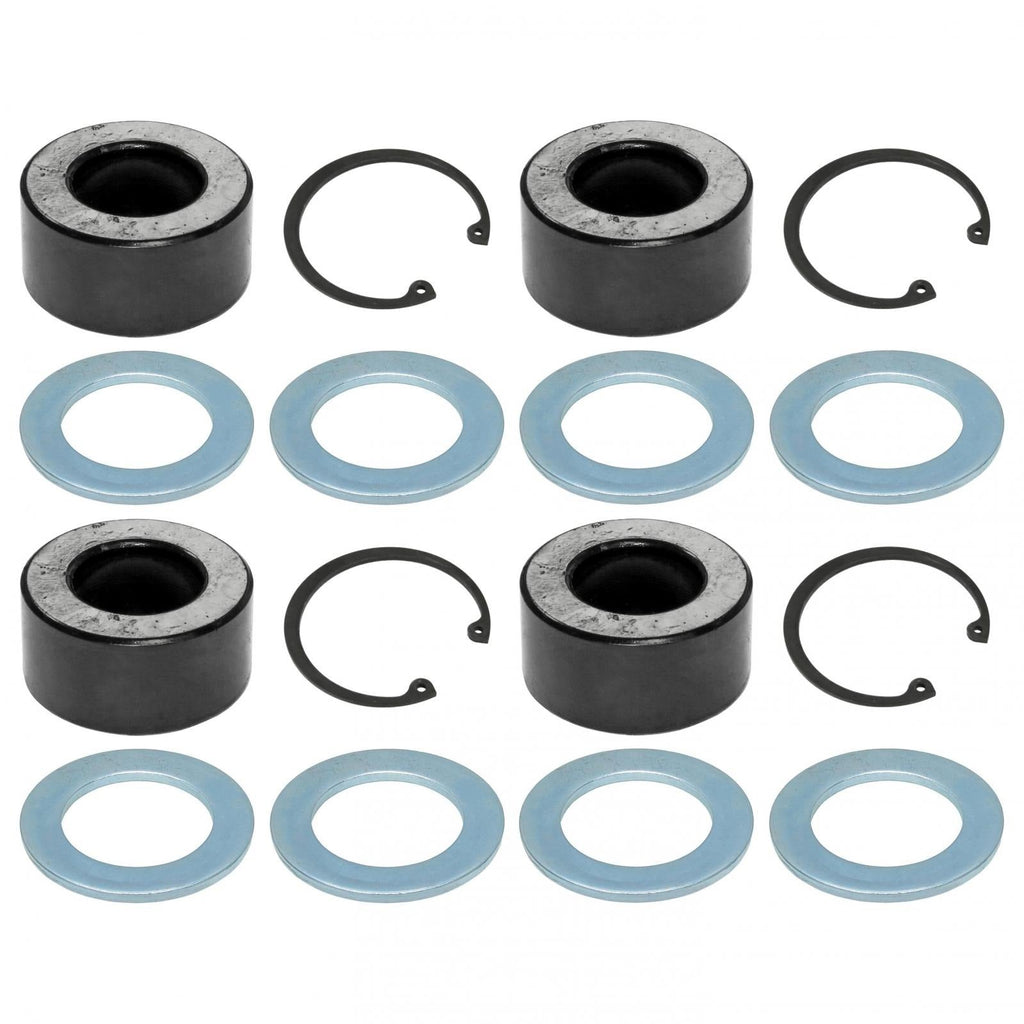 Johnny Joint Rebuild Kit Narrow 2.5 Inch 4-pack Incl. 4 Bushings 8 Side Washers 4 Snap Rings RockJock 4x4