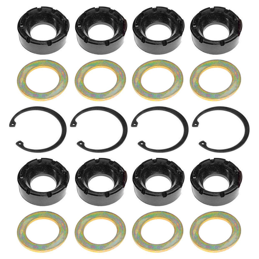 Johnny Joint Rebuild Kit 2.5 Inch 4-pack Incl. 8 Bushings 8 Side Washers 4 Snap Rings RockJock 4x4