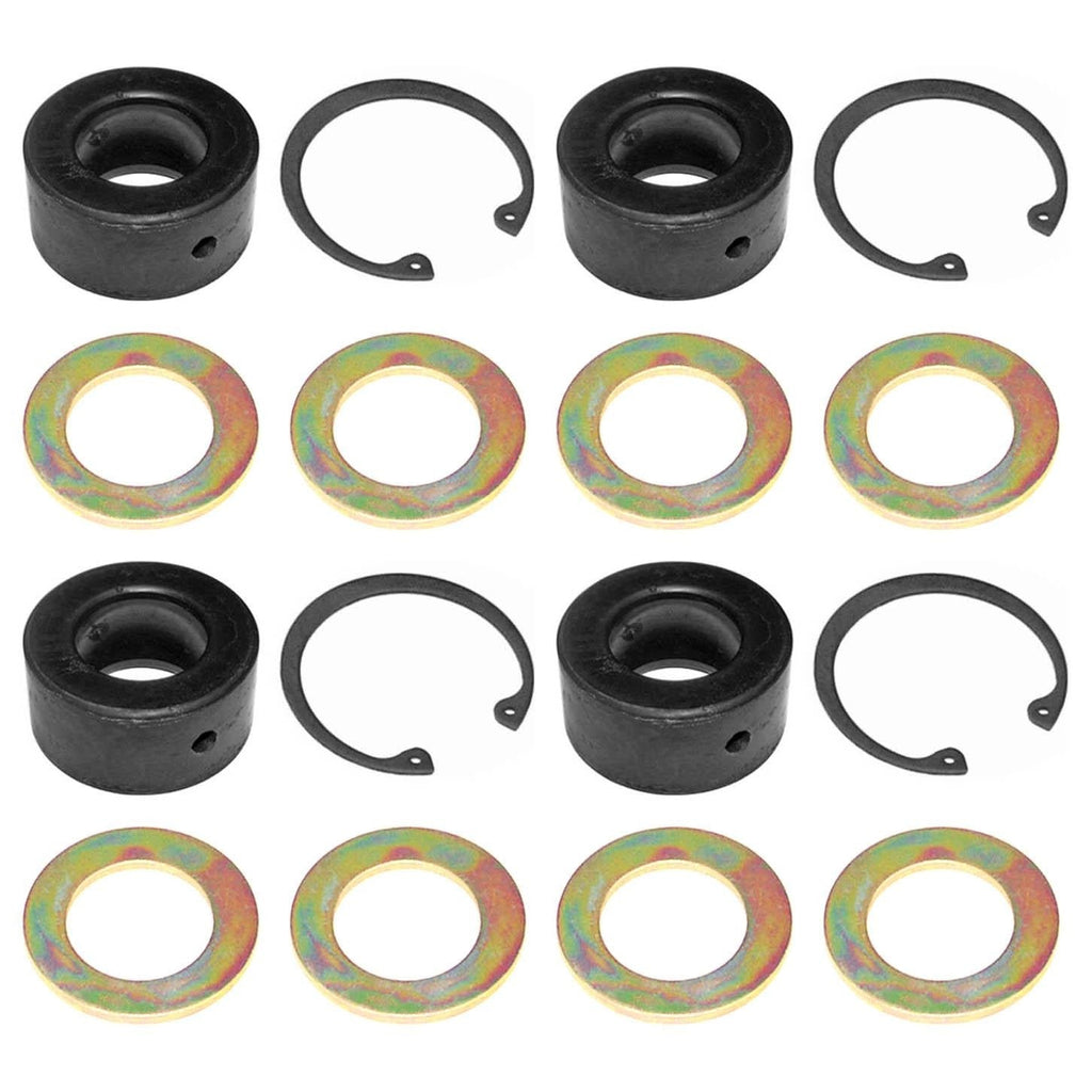 Johnny Joint Rebuild Kit Narrow 2 Inch 4-pack Incl. 4 Bushings 8 Side Washers 4 Snap Rings RockJock 4x4