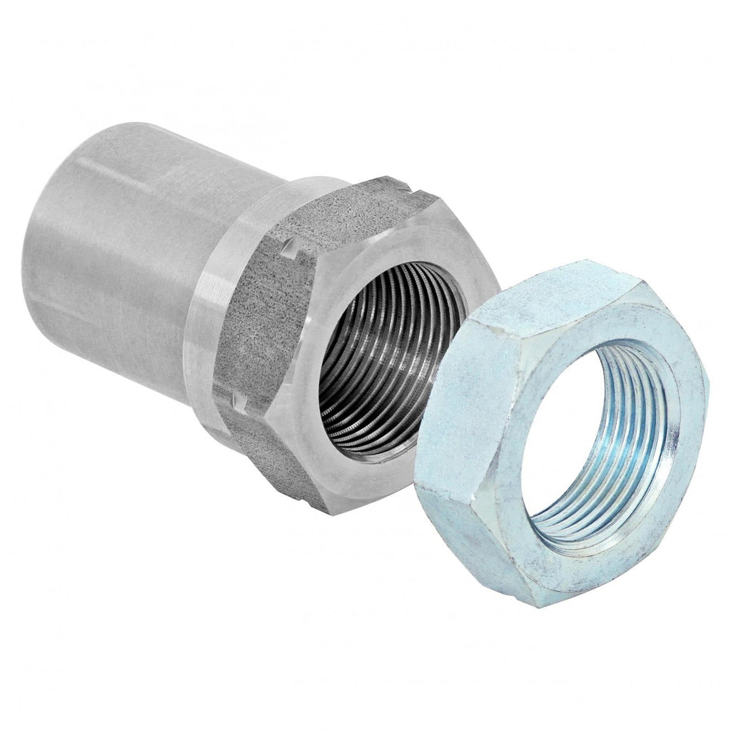 Threaded Bung With Jam Nut 1 1/4 Inch-12 Left Hand Thread Set RockJock 4x4