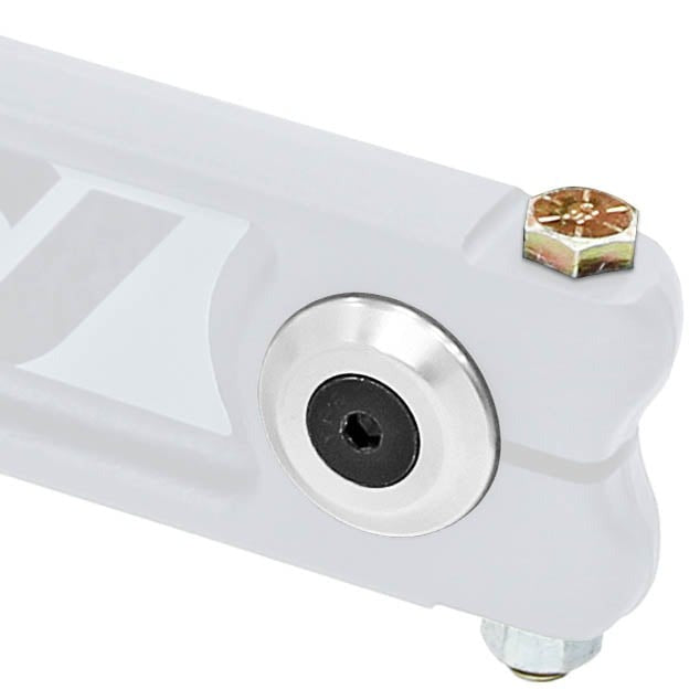 Antirock Sway Bar Arm Hardware Kit Tapered Aluminum Washers, Flat Head Allen Bolts, Pinch Bolt and Nut Set for 2 Arms RockJock 4x4