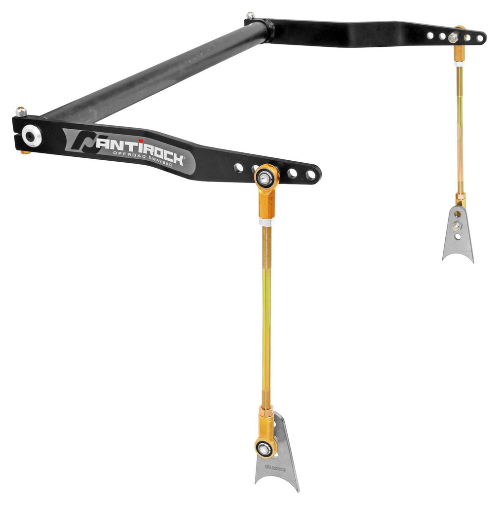 Antirock Sway Bar Kit Universal 32 Inch Bar 20 Inch Bent Steel Arms RockJock 4x4