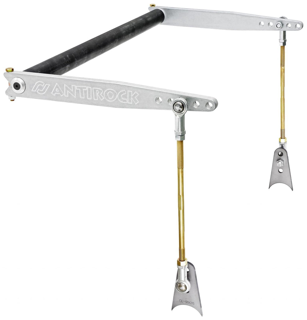 Antirock Sway Bar Kit Universal 50 Inch x 1 Inch Bar 18 Inch Aluminum Arms RockJock 4x4