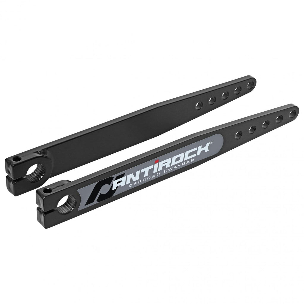 Antirock Fabricated Steel Sway Bar Arms 17 Inch Long OAL 15.195 Inch C-C 5 Holes Includes Stickers Pair RockJock 4x4