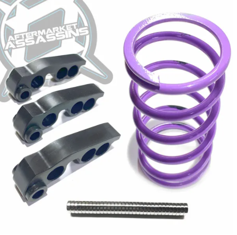 Aftermarket Assassins Canam X3 clutch kit, magnetic adjustable clutch weights primary spring