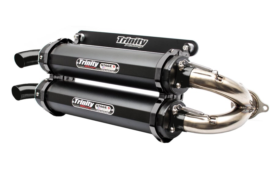 Trinity RZR Pro XP Slip on Exhaust- Cerakote with stainless Y Pipe
