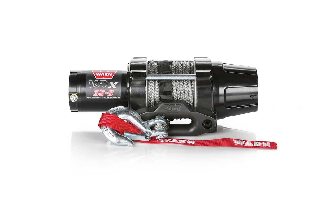 Warn-Winch-VRX-35s-Black- Black fairlead-silverhook- Red warn tag